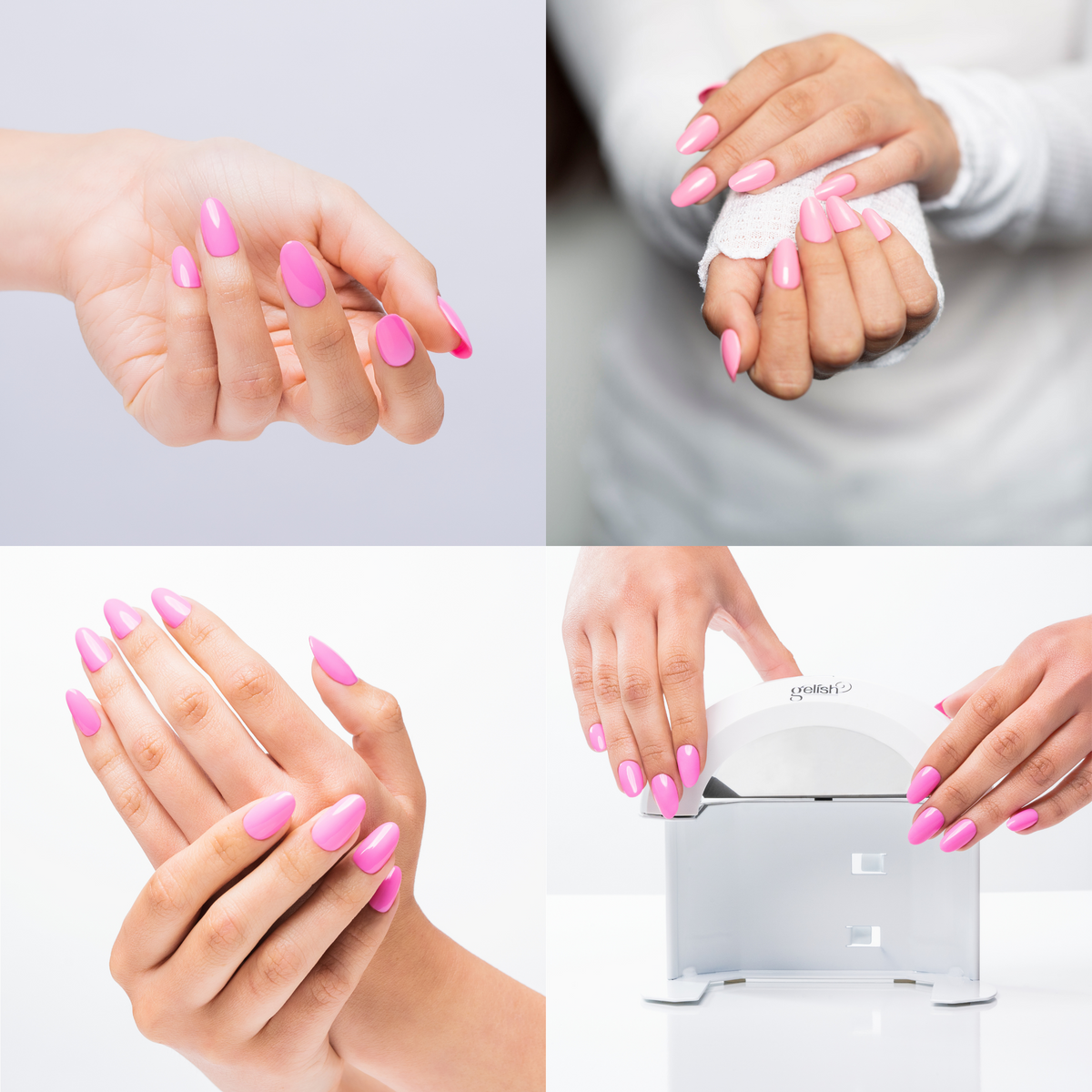 Gelish Soft Gel 110 Count Short Round Tip Intro Kit with Mini LED Cure Light