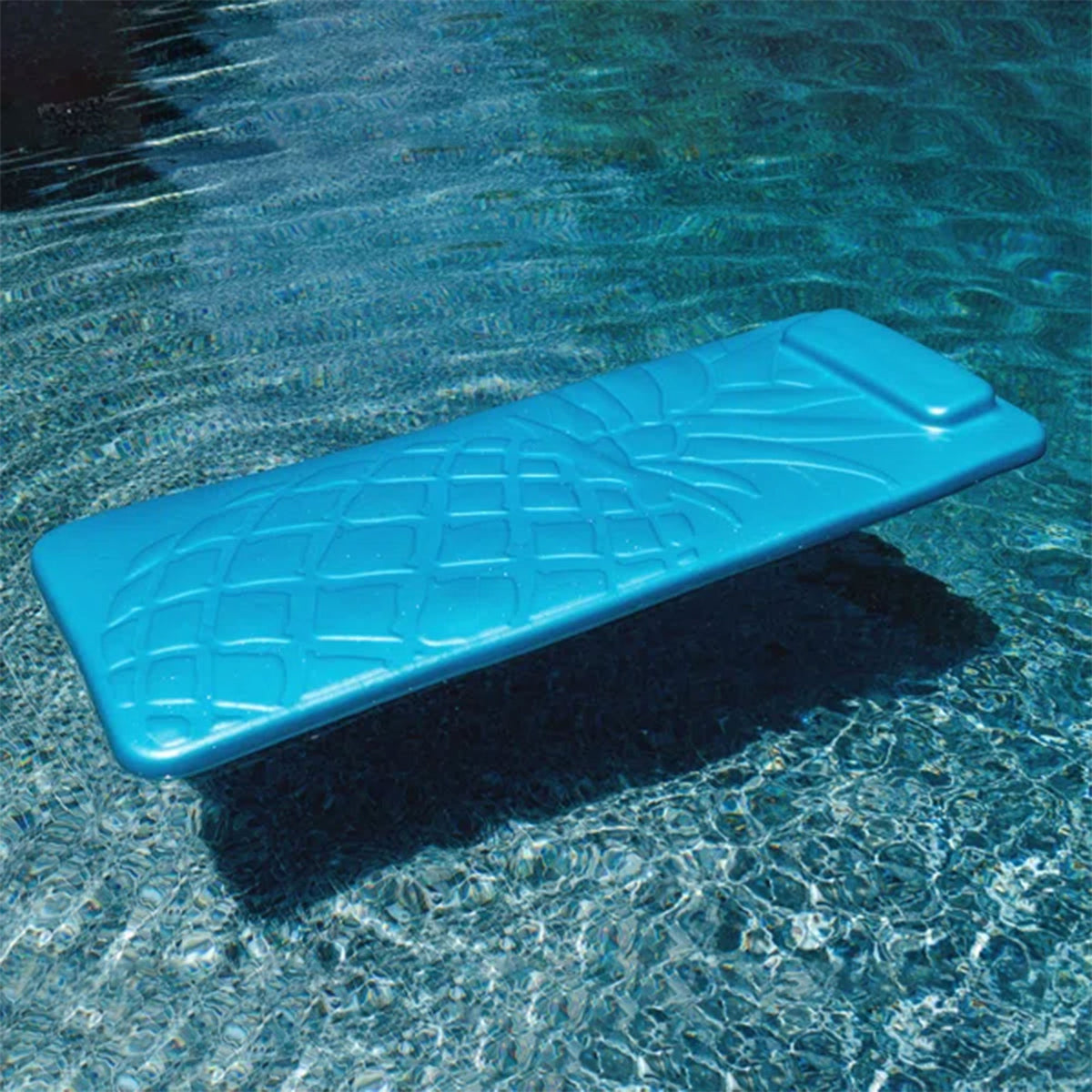 Big Joe Aquaria Roll-Up Swimming Pool Pineapple Luxury Lounge Float, Blue