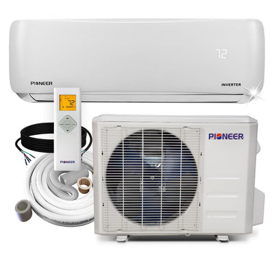 Pioneer 12000 BTU 110/120V Ductless Mini Split Air Conditioner Heat Pump System
