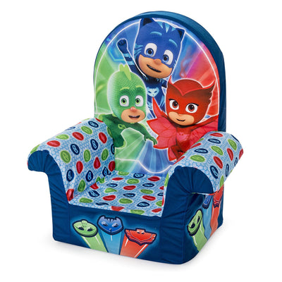 Marshmallow Furniture Comfy Foam Toddler 2-in-1 Couch & Chair Package, PJ Masks