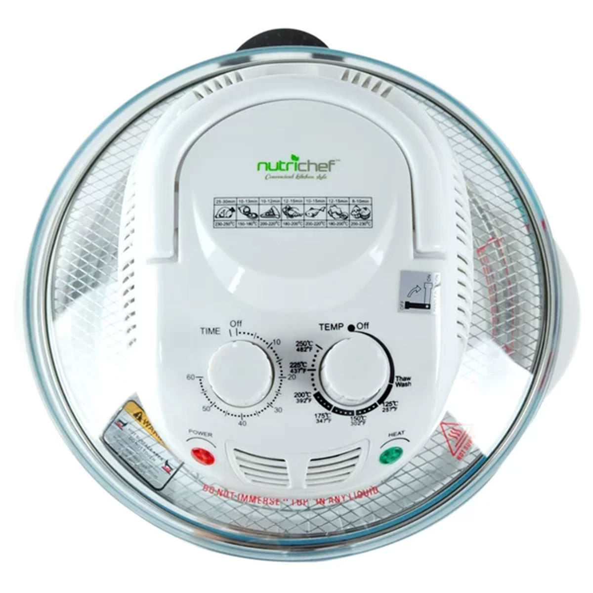 NutriChef PKAIRFR48 Kitchen Countertop 13 Quart Air Fryer Convection Oven - VMInnovations