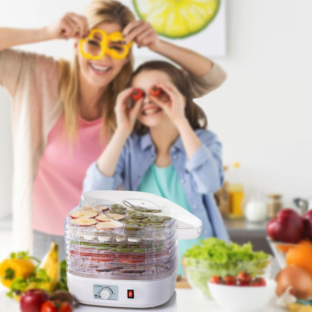 NutriChef Kitchen Countertop 5 Tray Electric Food Dehydrator Machine (4 Pack)