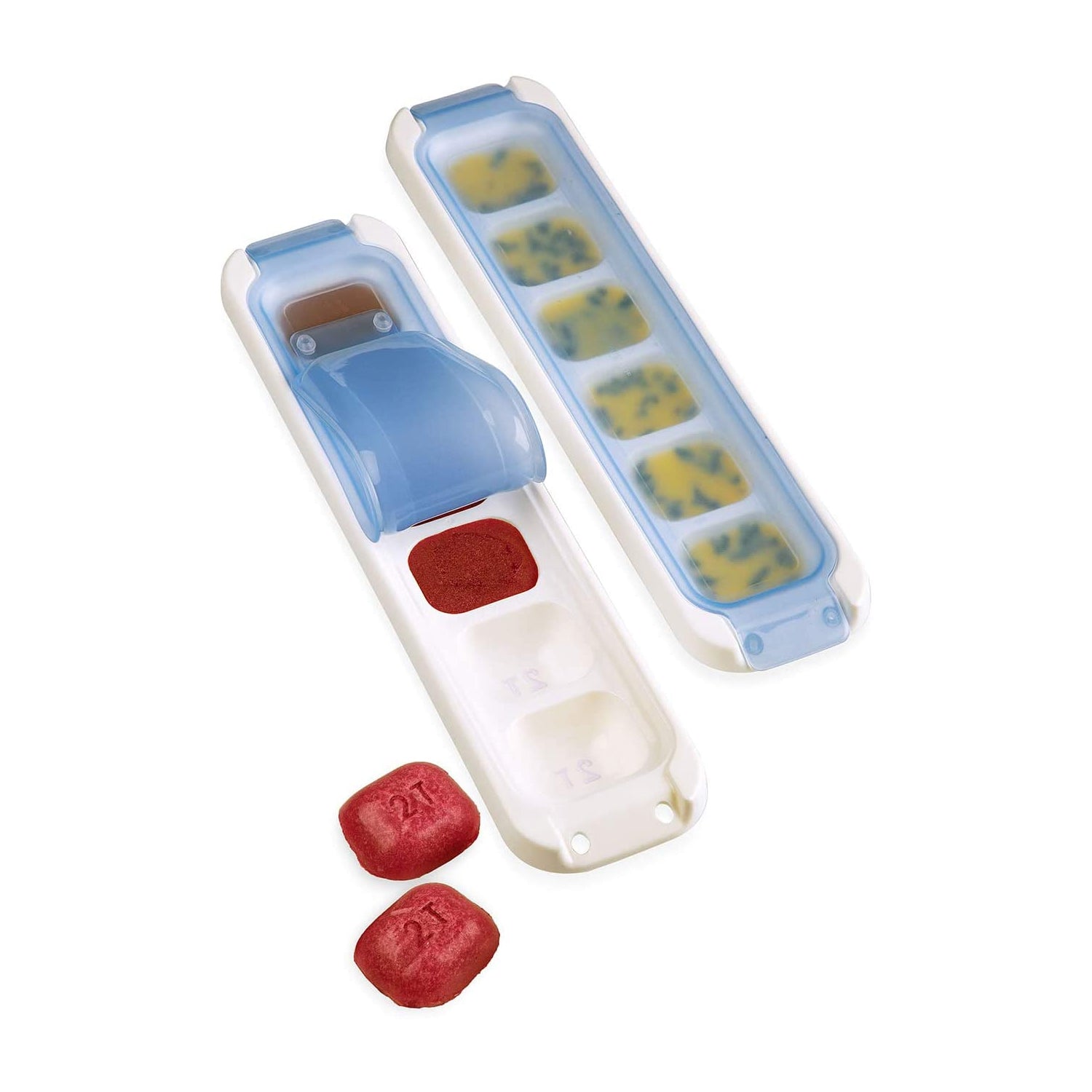 PrepWorks Dishwasher-Suitable Food Storage Freezer Pod Tray with Lid 4 Piece Set - VMInnovations