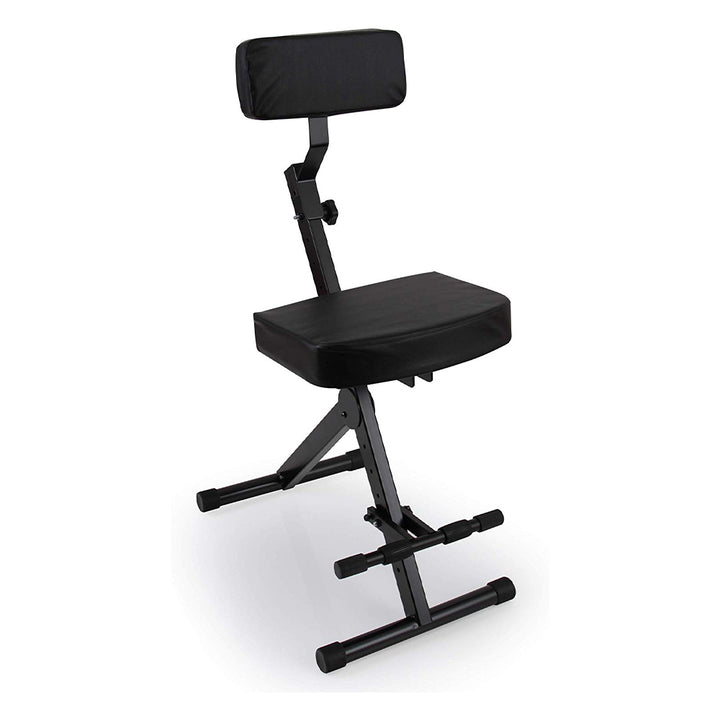 Pyle PKST70 Performer Chair Seat Portable Stool w/ Height Adjustable Foot Rest - VMInnovations