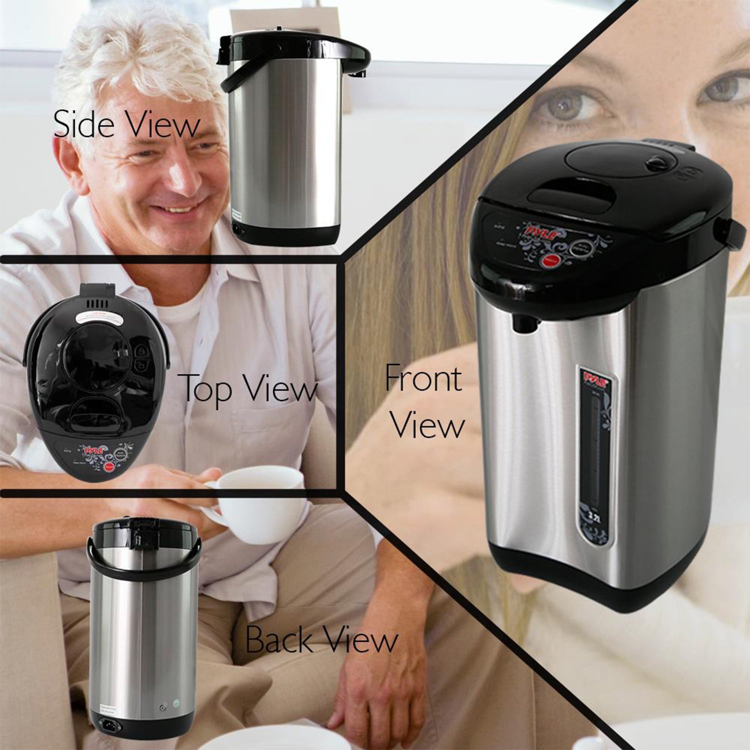 NutriChef Digital Electric Hot Water Boiler & Warmer Kettle, 3.38 Qt(Open Box)