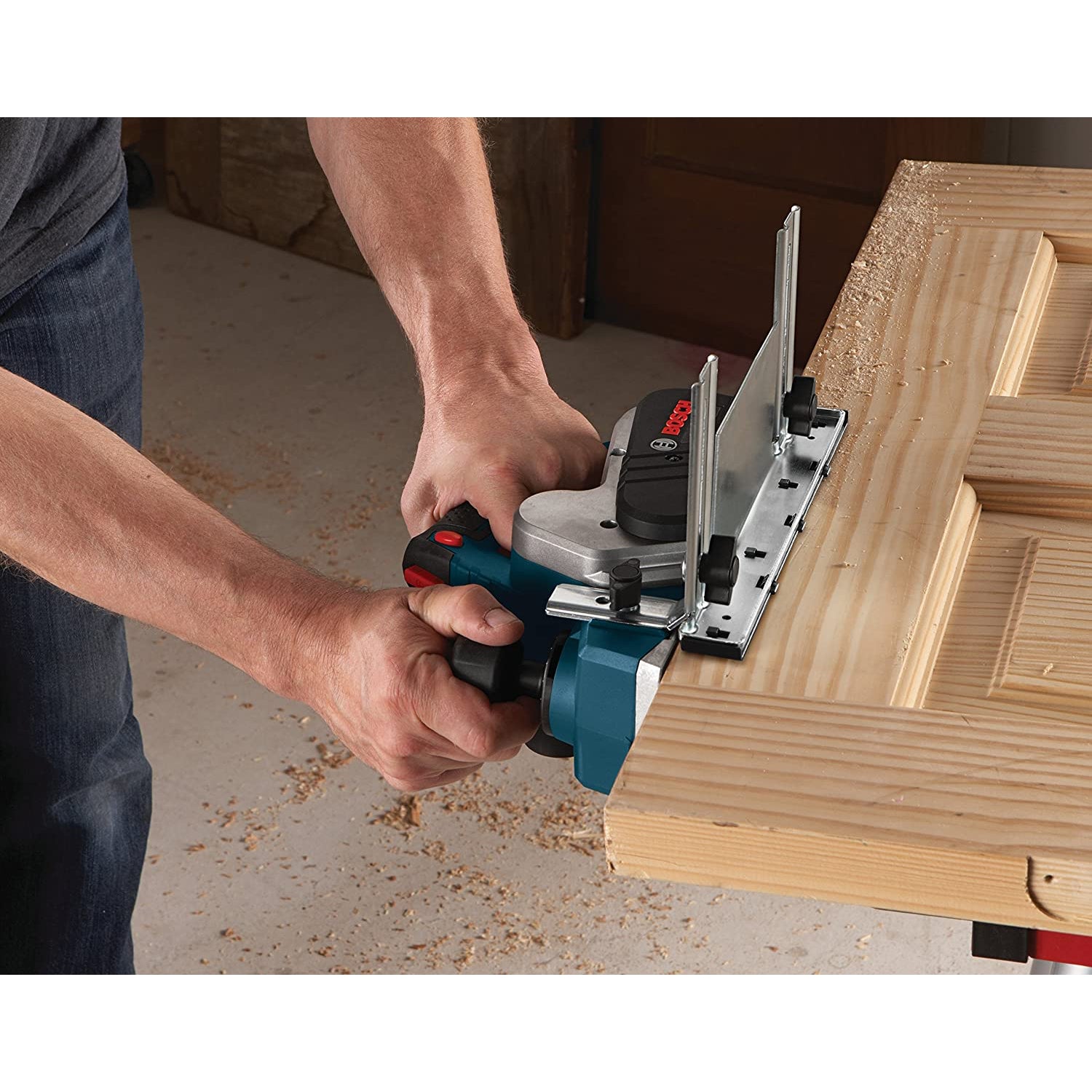 Bosch PL2632K 3-1/4 Inch Planer Kit with a 6.5 Amp Motor and Carrying Case, Blue - VMInnovations