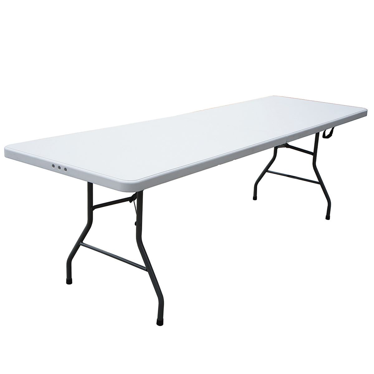 Plastic Development Group 8 Foot Plastic Folding Banquet Table, White (Used)