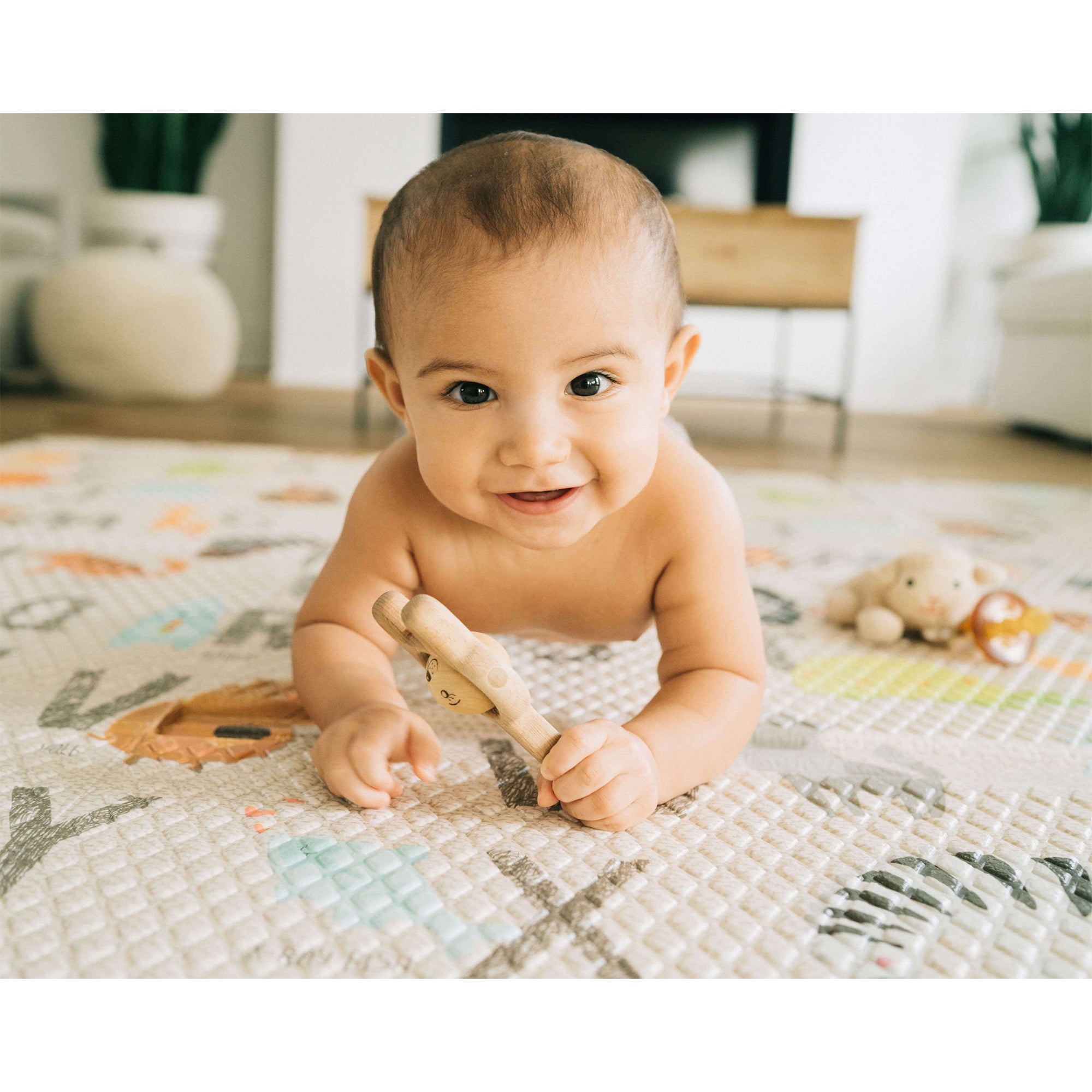 North States Color 6-Panel Superyard Baby/Pet Gate + Folding ABC Baby Play Mat - VMInnovations