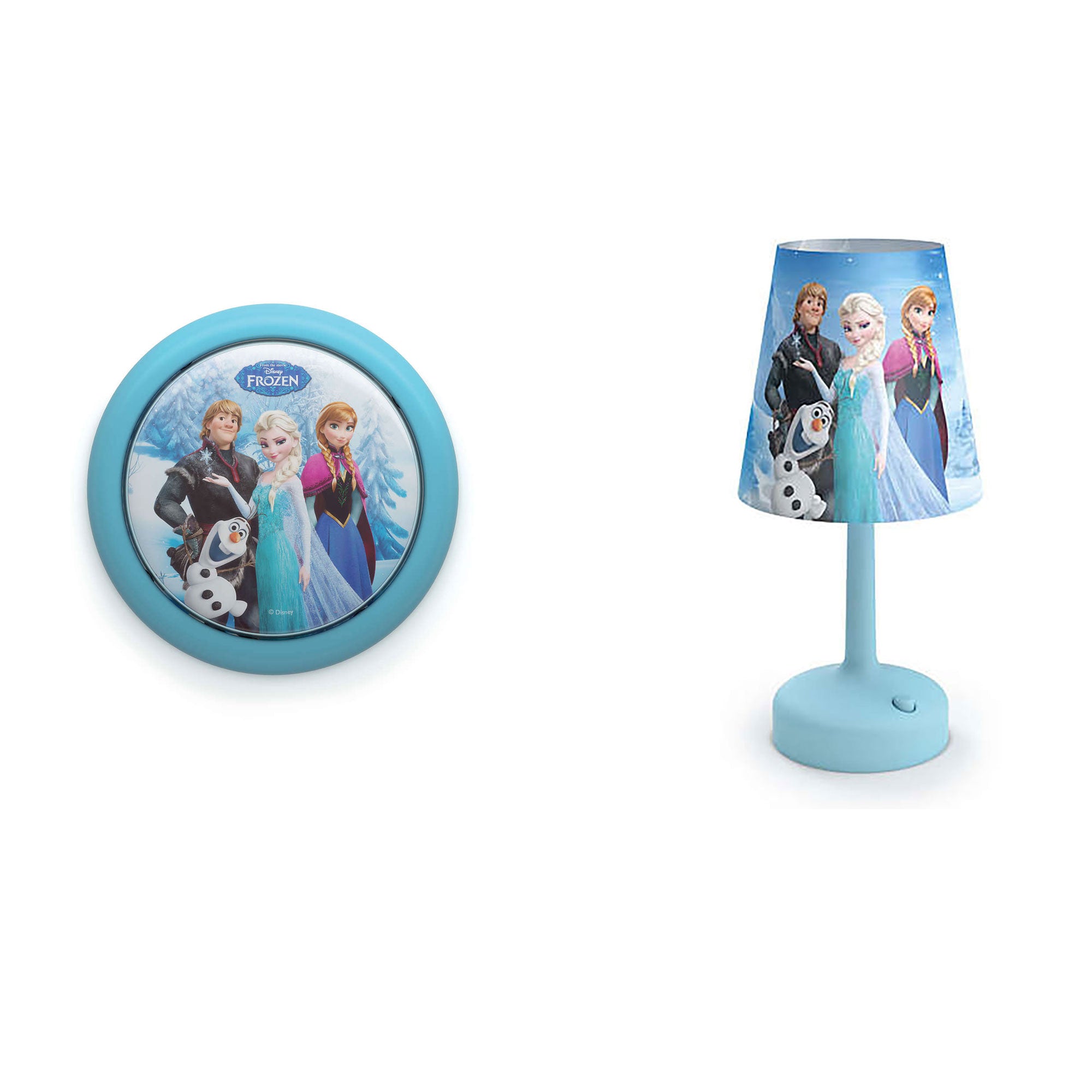 Philips Disney Frozen LED Touch Night Light w/ Philips Disney Frozen Table Lamp