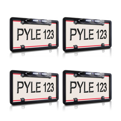 Pyle Universal Waterproof Rear Backup Nightvision Camera Monitor System (4 Pack)