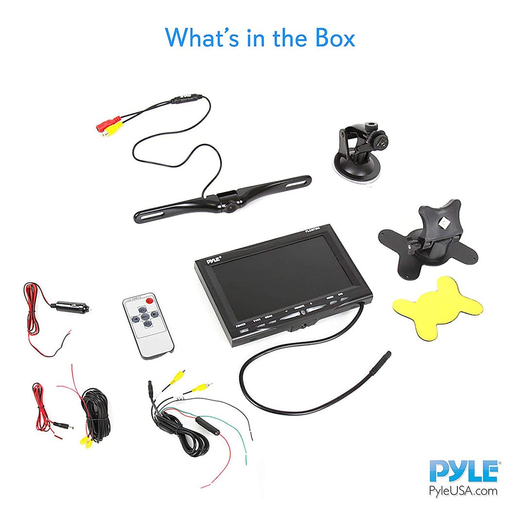 Pyle PLCM7500 7" LCD Rearview Car Backup Camera and Monitor Reverse Assist Kit - VMInnovations
