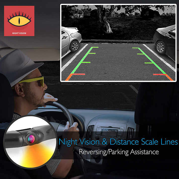 Pyle PLCM7500 7" LCD Rearview Car Backup Camera and Monitor Reverse Assist Kit - VMInnovations