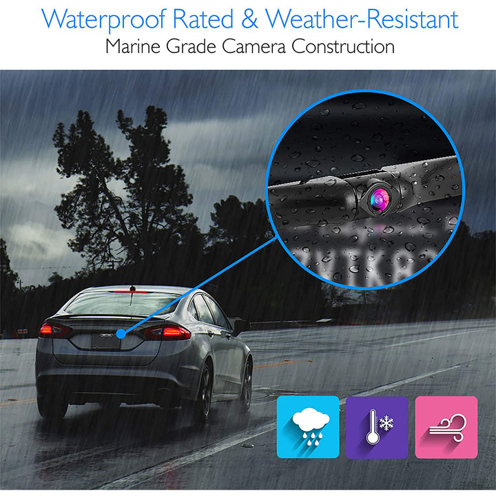 Pyle PLCM7500 7" LCD Rearview Car Backup Camera and Monitor Reverse Assist Kit - VMInnovations