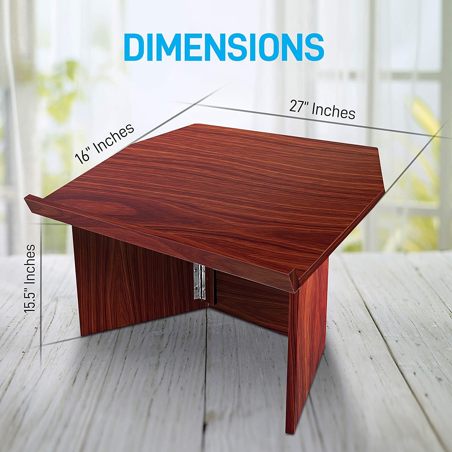Pyle Foldable Tabletop Lectern Stand for Presentations, & Lectures (2 Pack) - VMInnovations