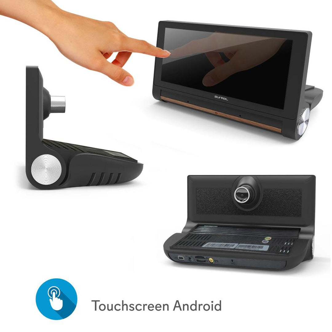 Pyle Surveil Android GPS DVR Dash Cam Backup Camera w/ 7" Display (Open Box) - VMInnovations