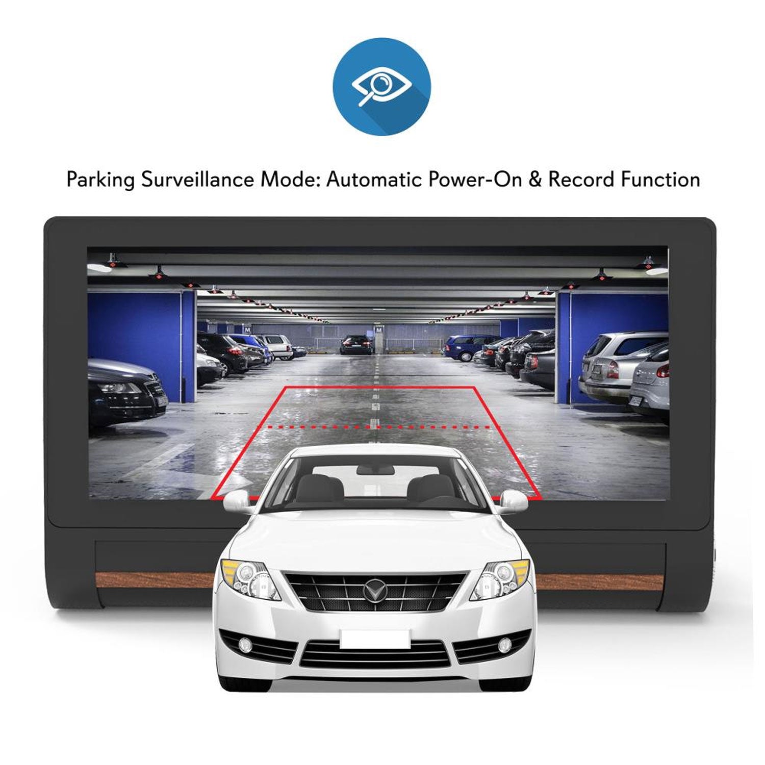 Pyle Surveil Wireless Android GPS Dash Cam and Backup Camera w/ 7" Display(Used)