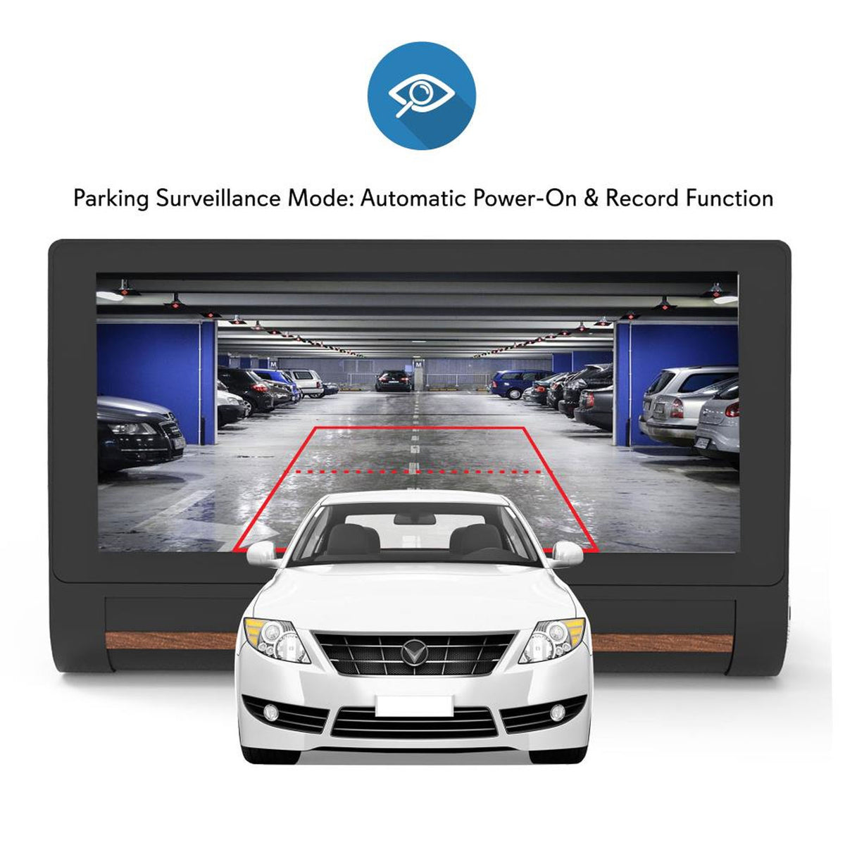 Pyle Surveil Wireless Android GPS Dash Cam and Backup Camera w/ 7" Display(Used)