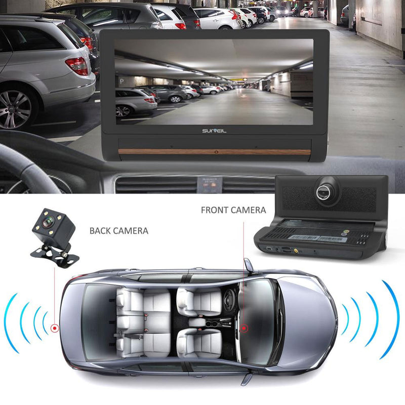 Pyle PLDVRCAMAND75 Surveil Android GPS DVR Dash Cam and Backup Camera (2 Pack)