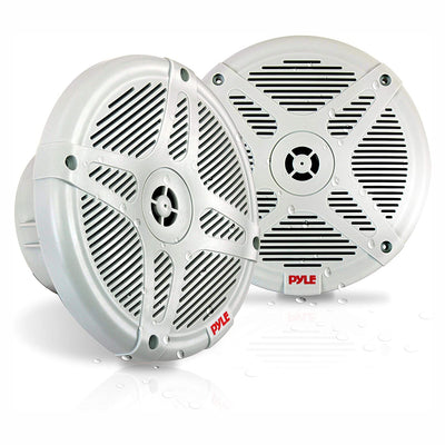 Pyle PLMR652W 6.5 Inch Waterproof 2 Way Outdoor Marine Speaker System (4 Pack)