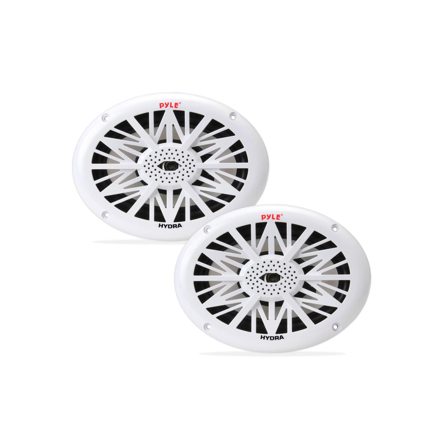 Pyle PLMR692 6 x 9 Inch 260W Water Resistant Marine Speakers, White (8 Speakers)