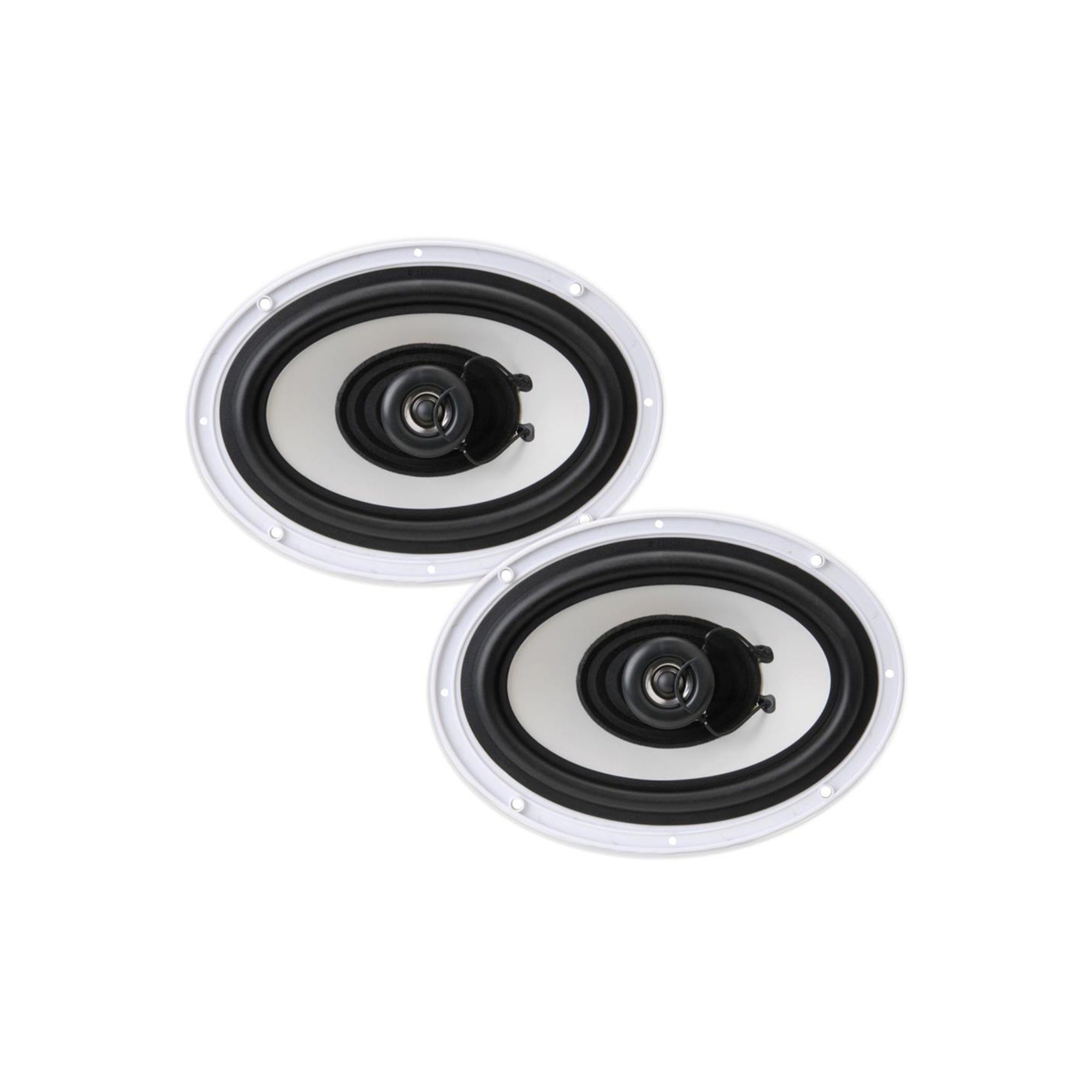 Pyle 6x9 Inch 260W Water Resistant Marine Speakers, White (1 Pair) (Open Box) - VMInnovations