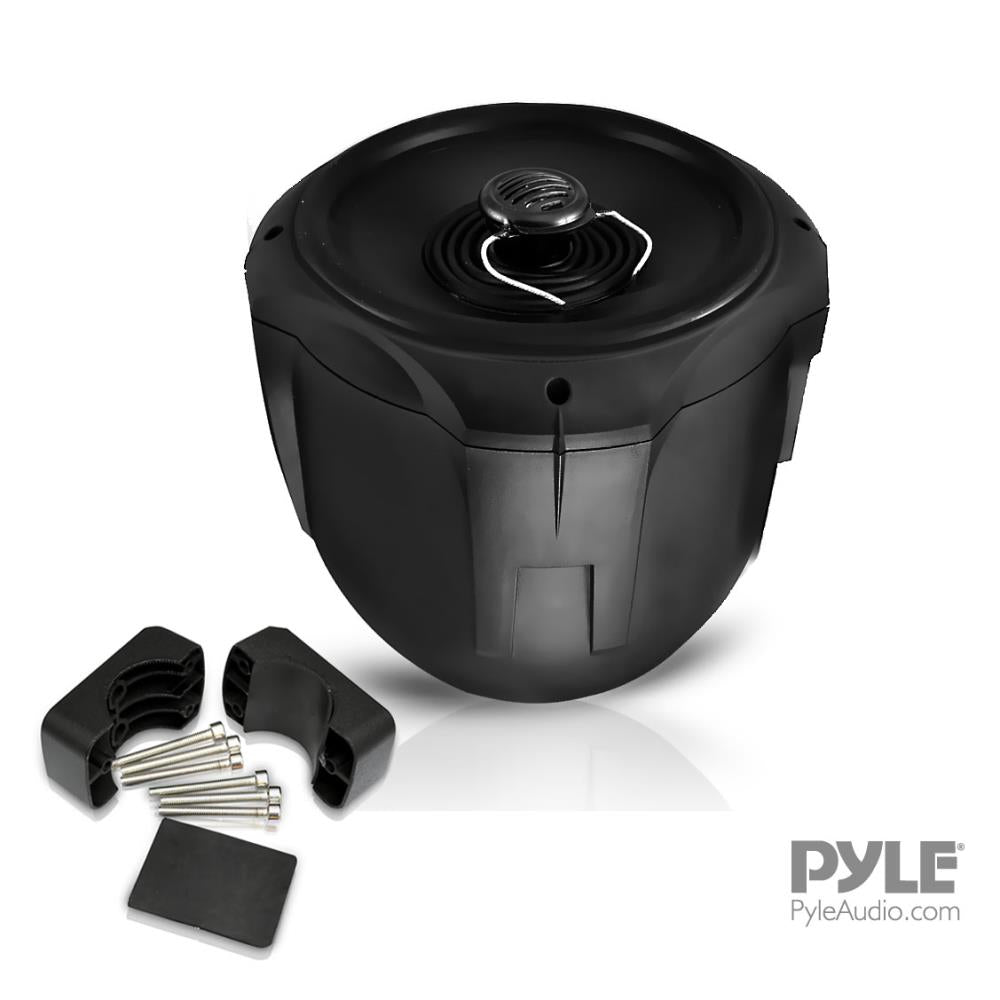 Pyle PLMRB65 6.5 Inch 200 Watt Marine Dual Tower Wakeboard Speakers, Black