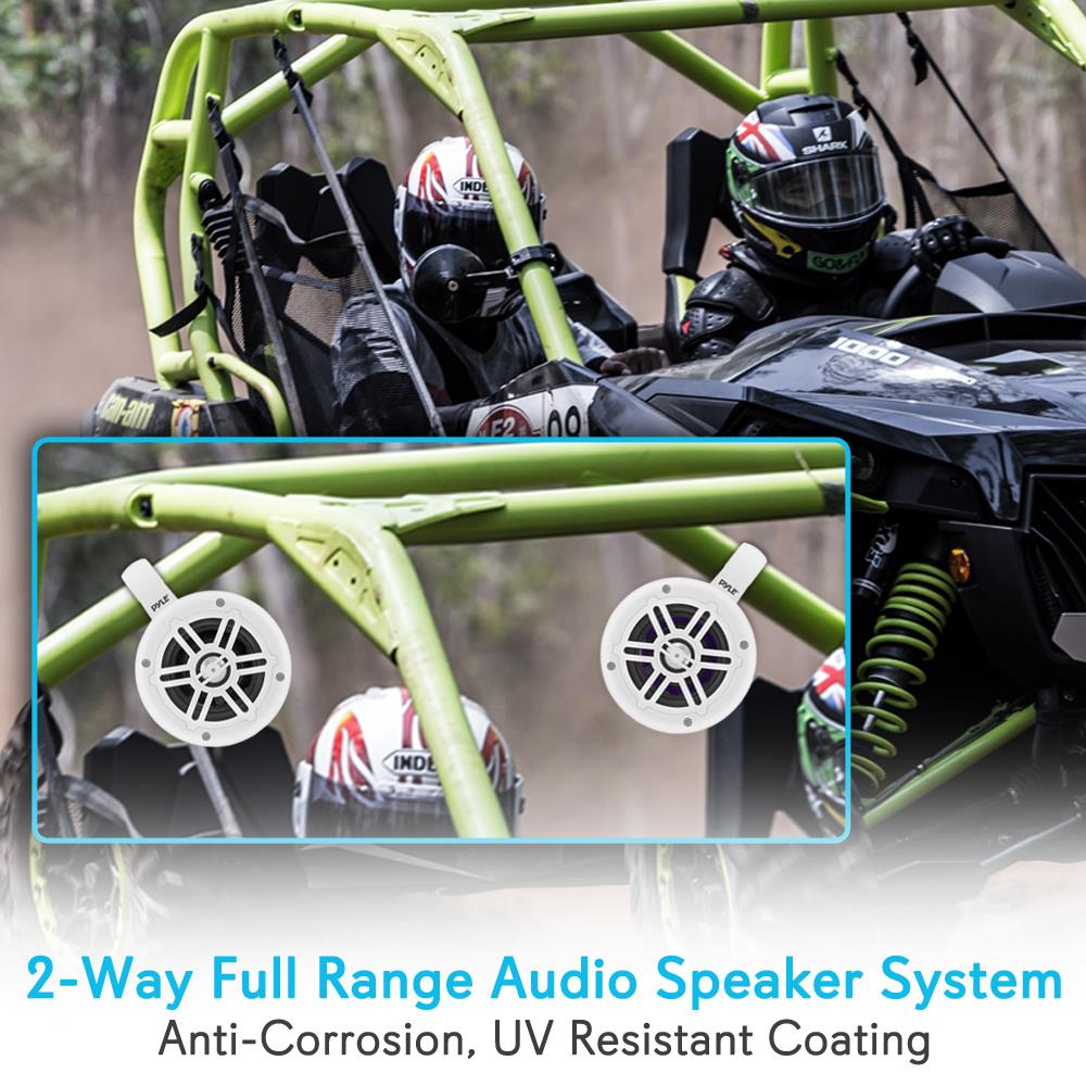 Pyle PLMRWB45W 4" 300 Watt Waterproof Marine Tower Speaker System(1 Pair) (Used) - VMInnovations