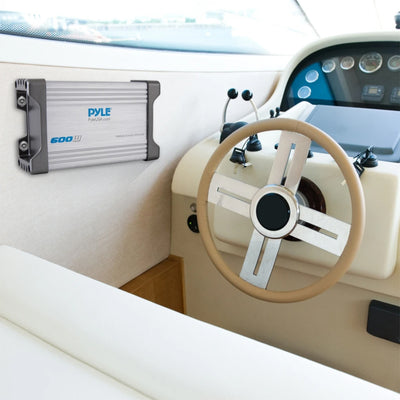 Pyle Waterproof 1500 W 4 Channel Marine Power Audio Amplifier for Boats (4 Pack)