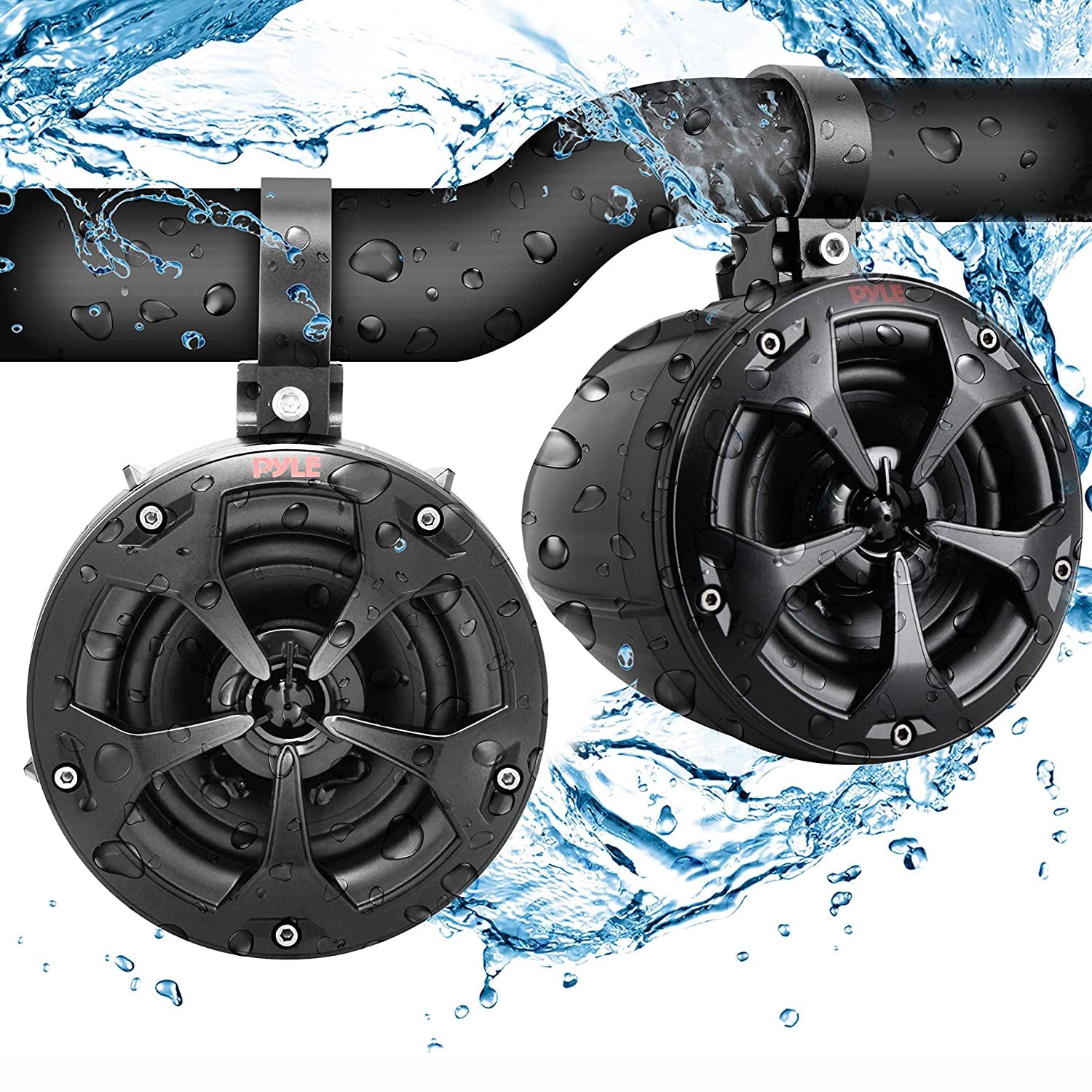 Pyle 2 Way 4 Inch Off Road 800W Dual Waterproof Marine Speaker System (4 Pairs)