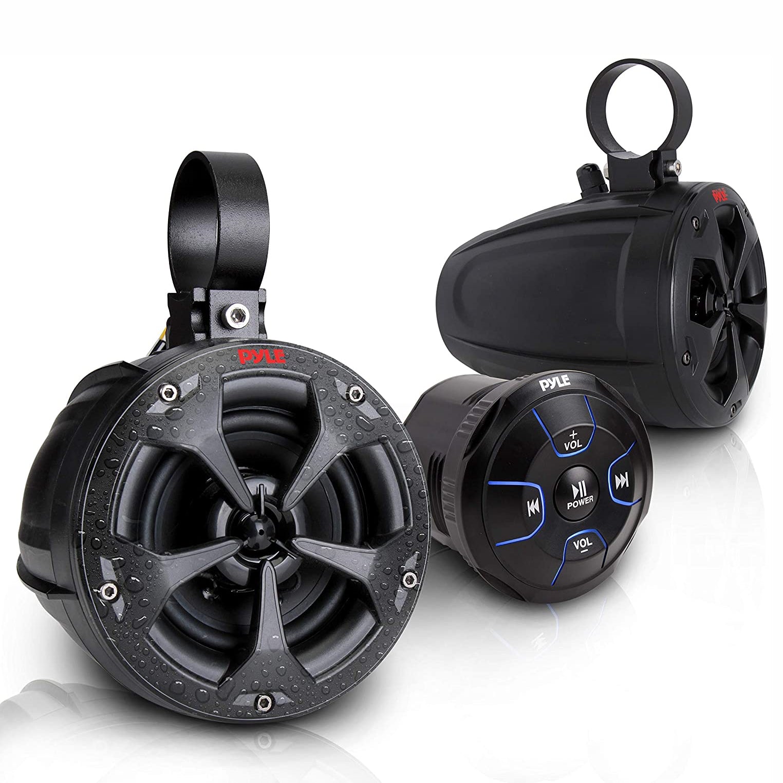 Pyle 2 Way 4 Inch Off Road Bluetooth 800W Waterproof Marine Speakers (Open Box) - VMInnovations