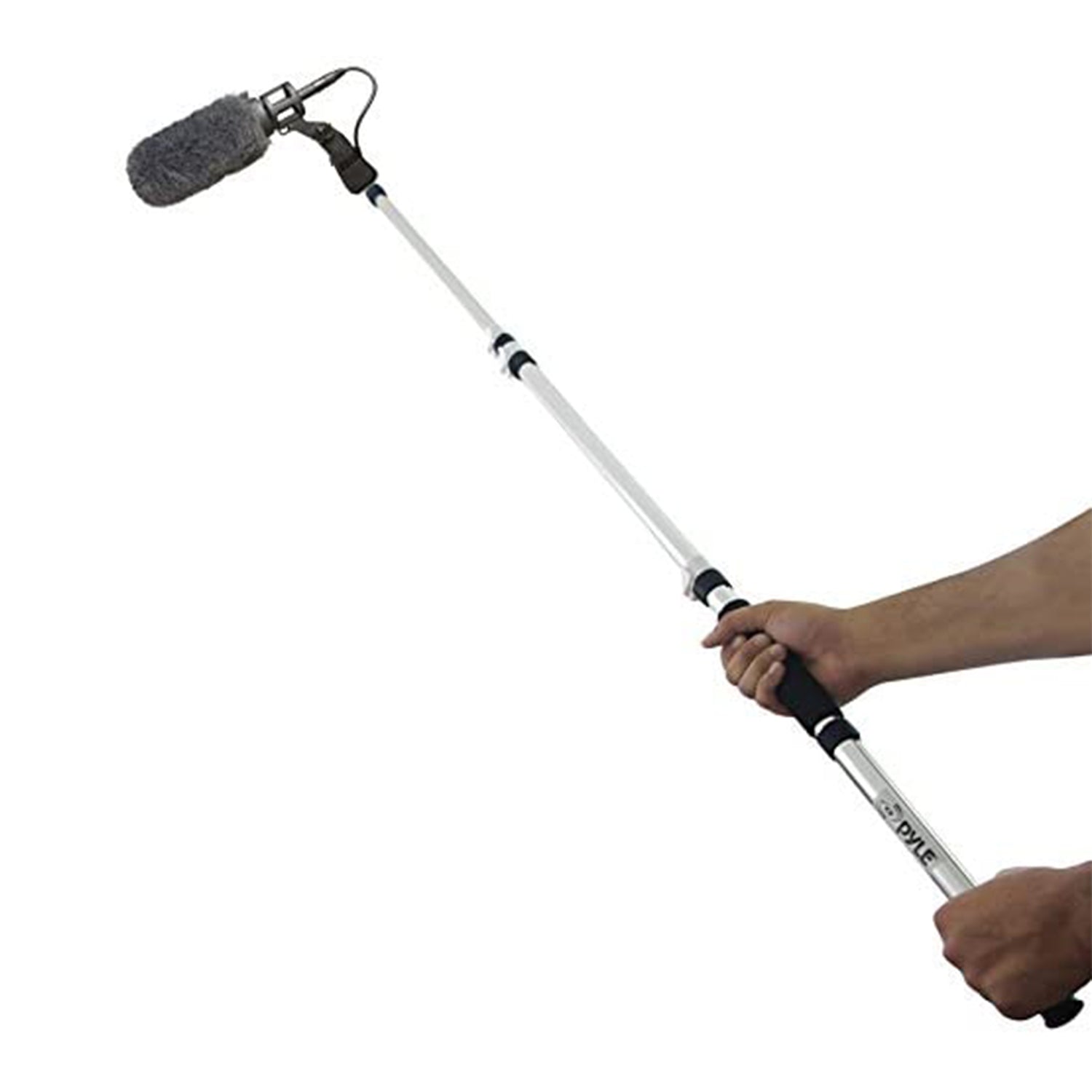Zoom Dynamic Microphone Digital Audio Recorder with Pyle Telescoping Boom Pole