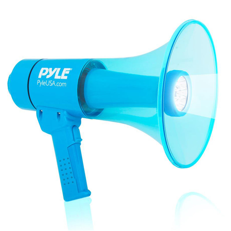 Pyle PMP66WLT Portable Waterproof Megaphone Bullhorn Speaker with LED Light