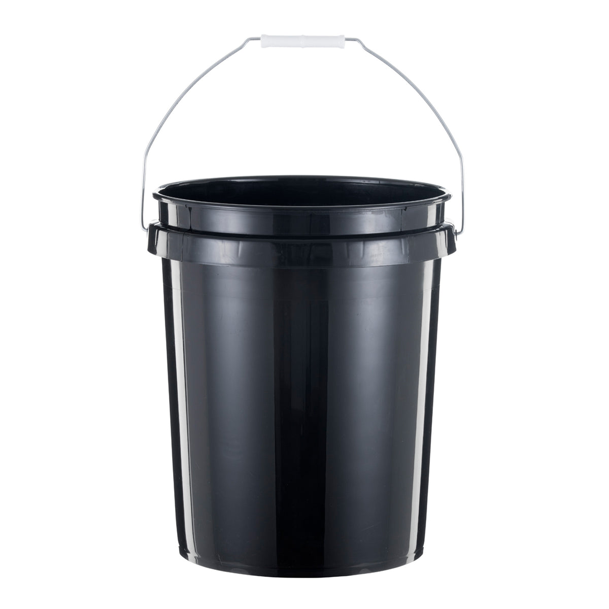 United Solutions 5 Gallon Utility Plastic Bucket with Handle, Black (5 Pack)