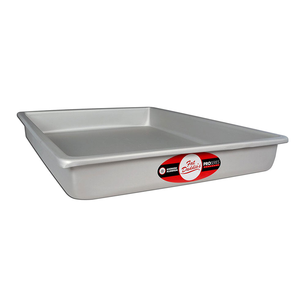 Fat Daddio's Aluminum Sheet Cake Pan w/ Solid Bottom, 12 x 18 x 2in (Open Box)