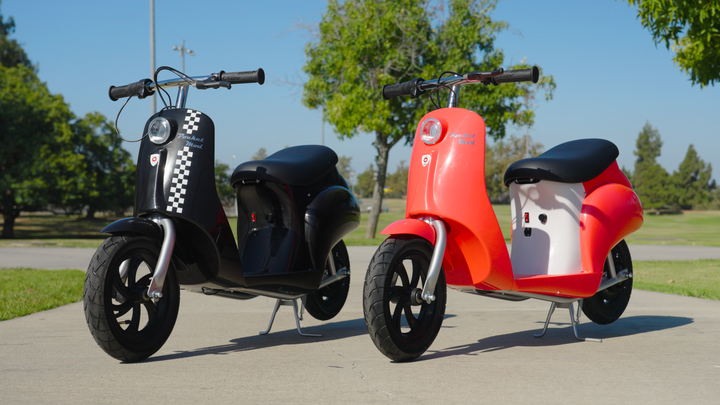 Razor Pocket Mod - Miniature Euro-Style Electric Scooter for Ages 8+, Roma - Red