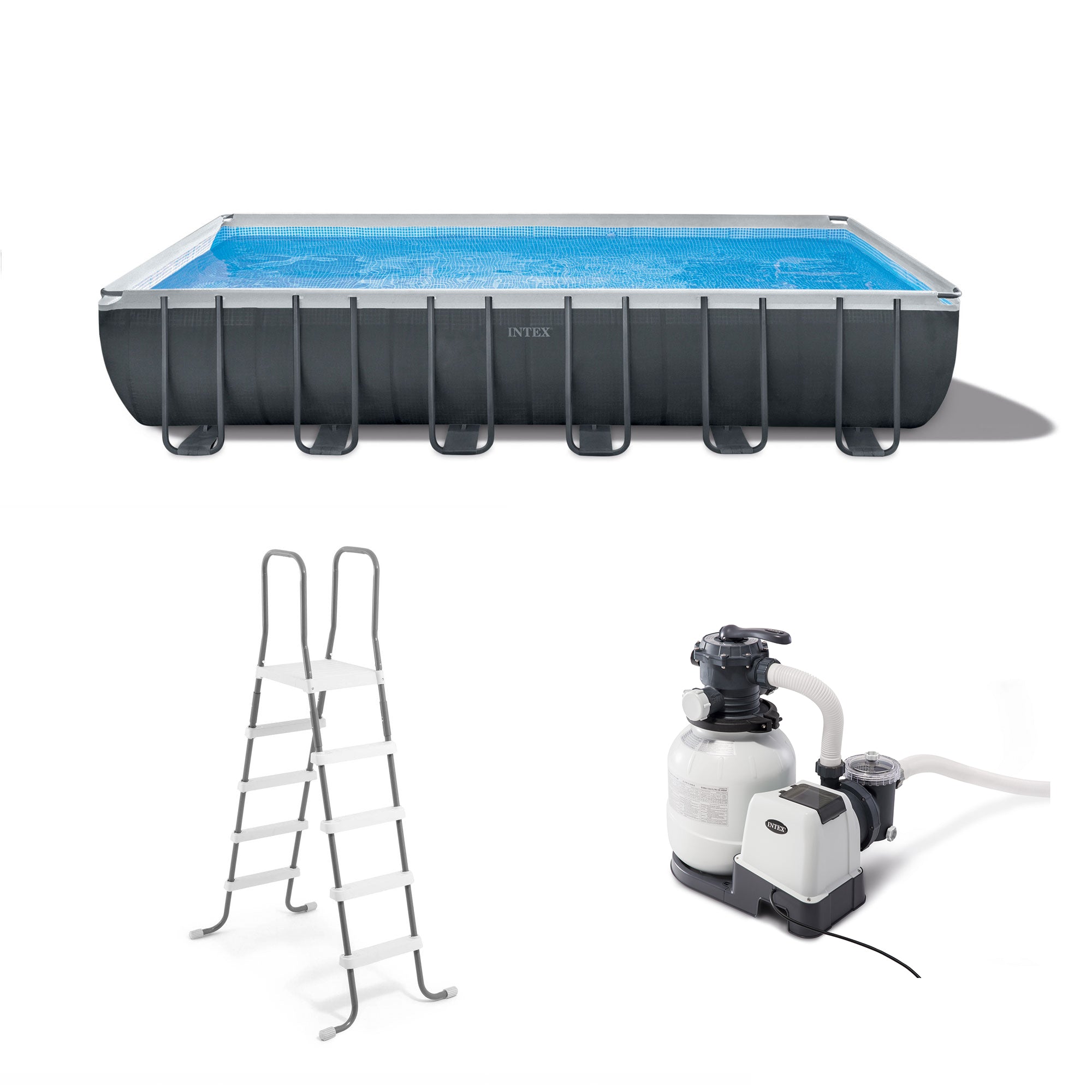 Intex 24' x 12' x 52" Ultra XTR Frame Above Ground Pool Set w/ 3" Chlorine Tabs - VMInnovations