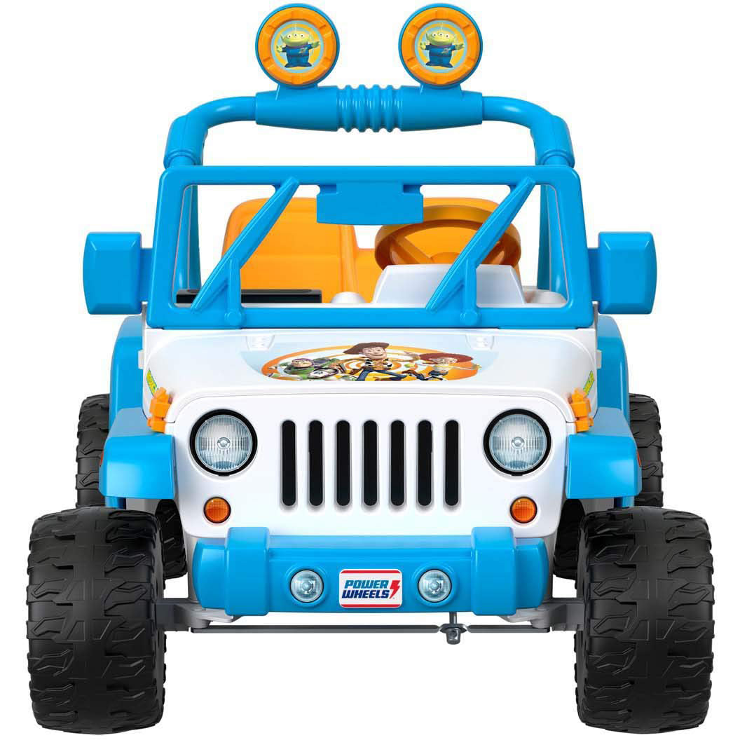 Power Wheels Disney Pixar Toy Story Kids 12V Car Ride On Jeep Wrangler(Open Box)