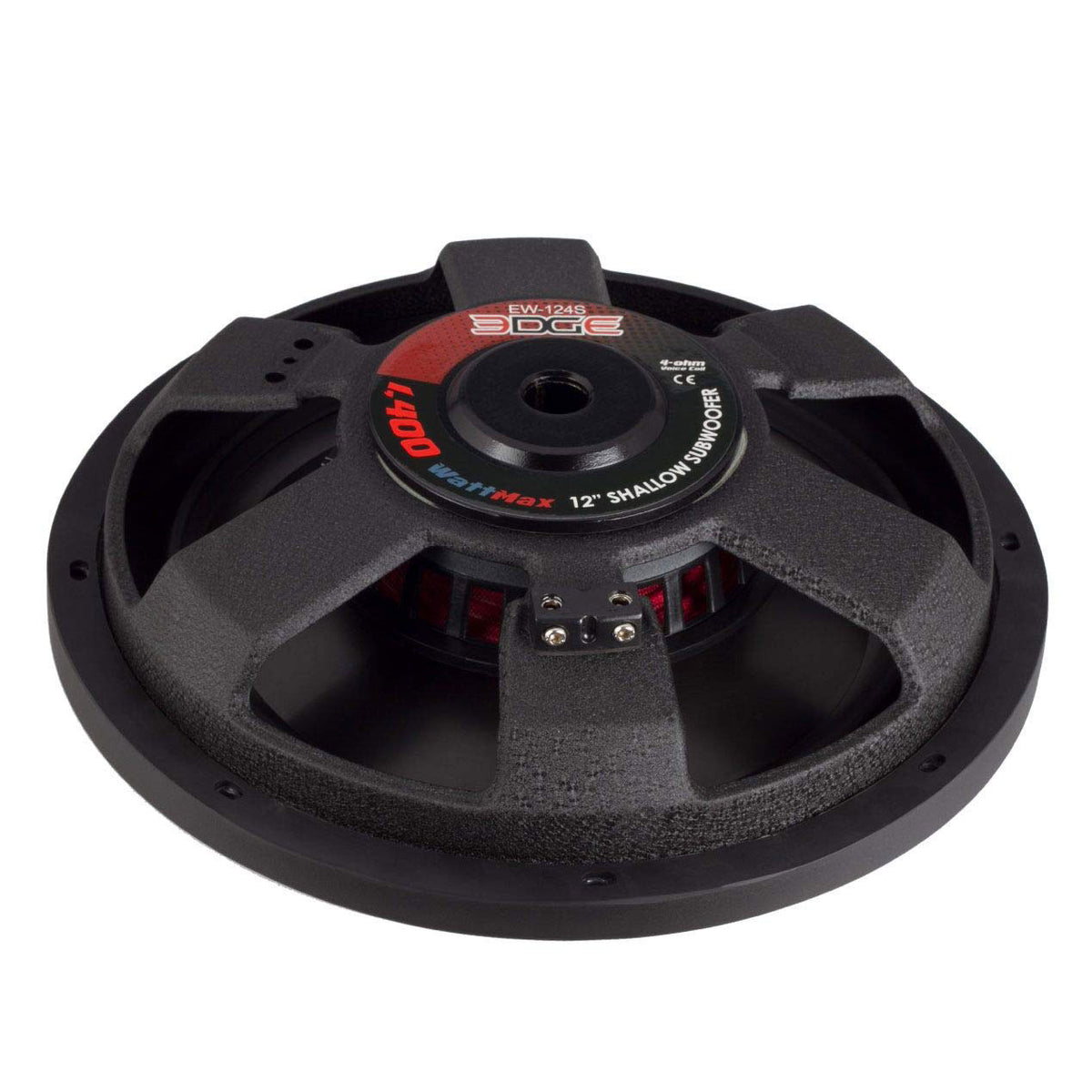 Power Acoustik 10" Powerful 600W RMS Shallow Car Subwoofer Loud Speaker, Black