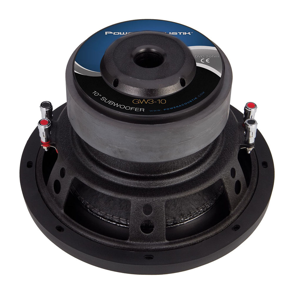Power Acoustik 3,500W Car Audio Amplifier & 10 Inch 2200W Subwoofers (2 Pack) - VMInnovations