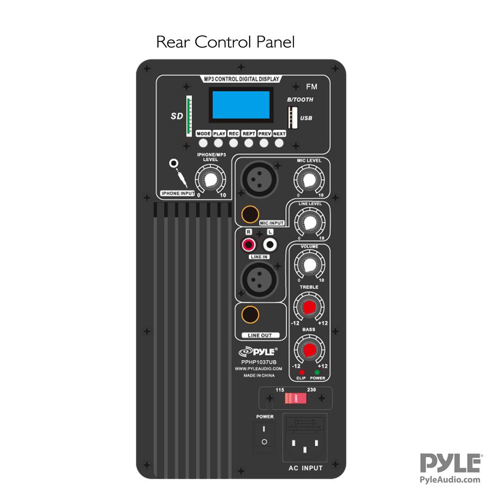 Pyle Portable 10 Inch Bluetooth 2 Way Full Range PA Cabinet Loud Speaker System
