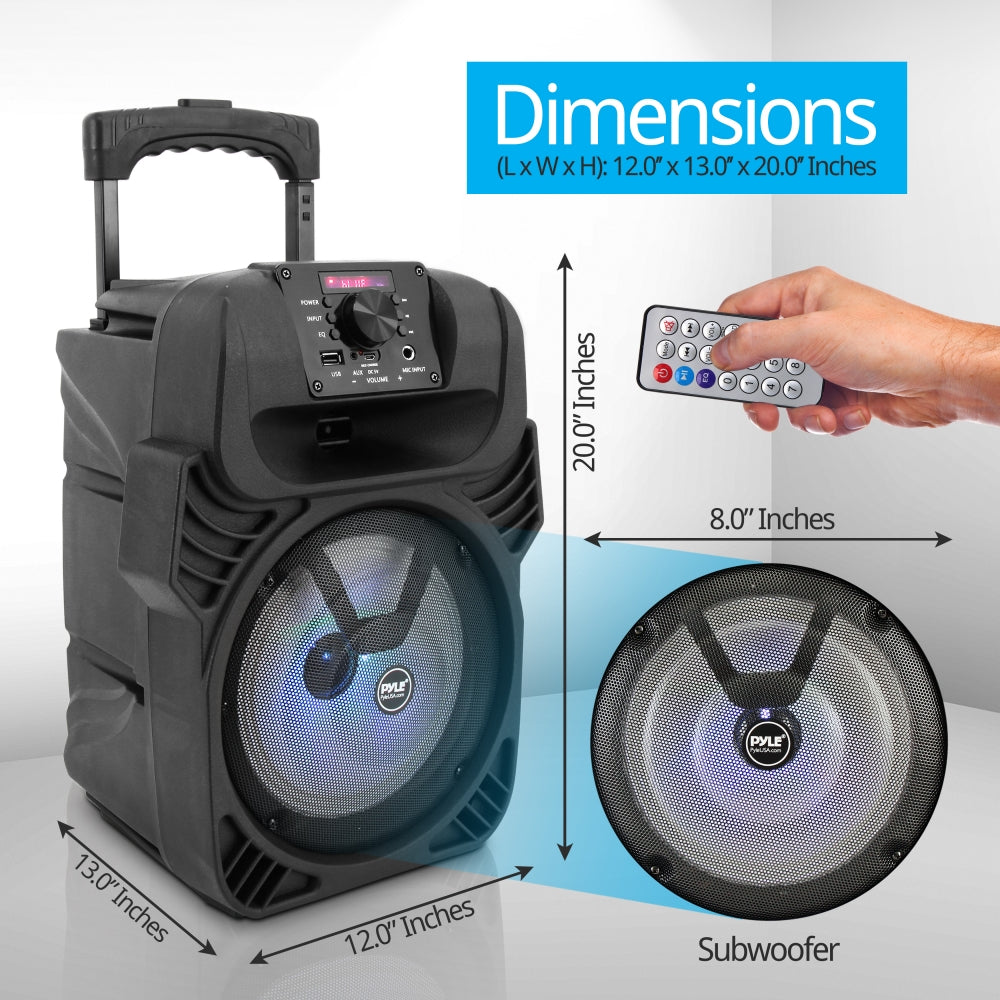 Pyle Portable Bluetooth Speaker System with Flashing Party Lights (For Parts) - VMInnovations