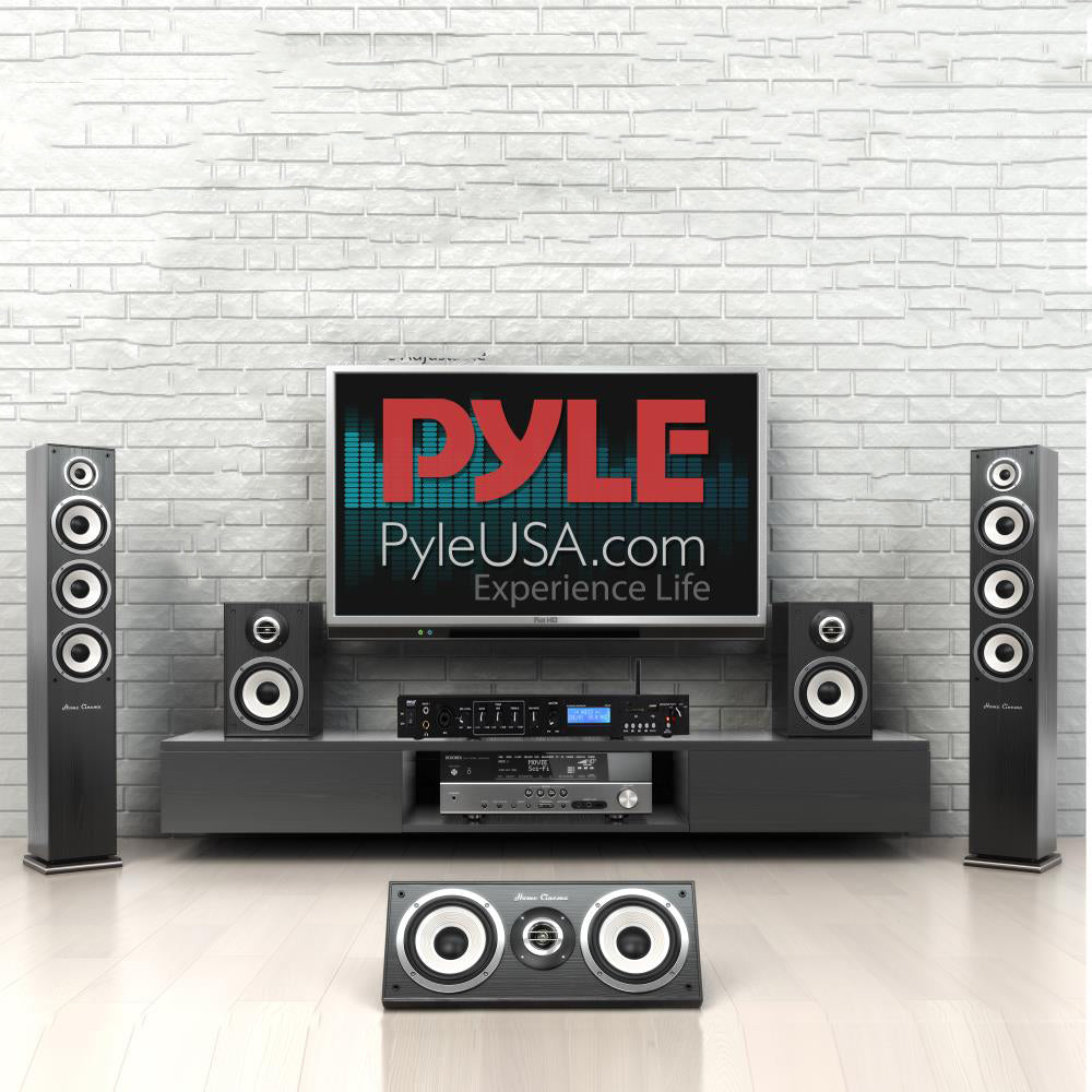 Pyle PPRE70BT Bluetooth Pro Audio Preamplifier Receiver System & Remote (2 Pack) - VMInnovations