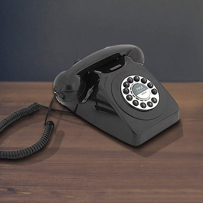 Pyle Vintage Classic Style Corded Phone Retro Design Landline Telephone (4 pack)