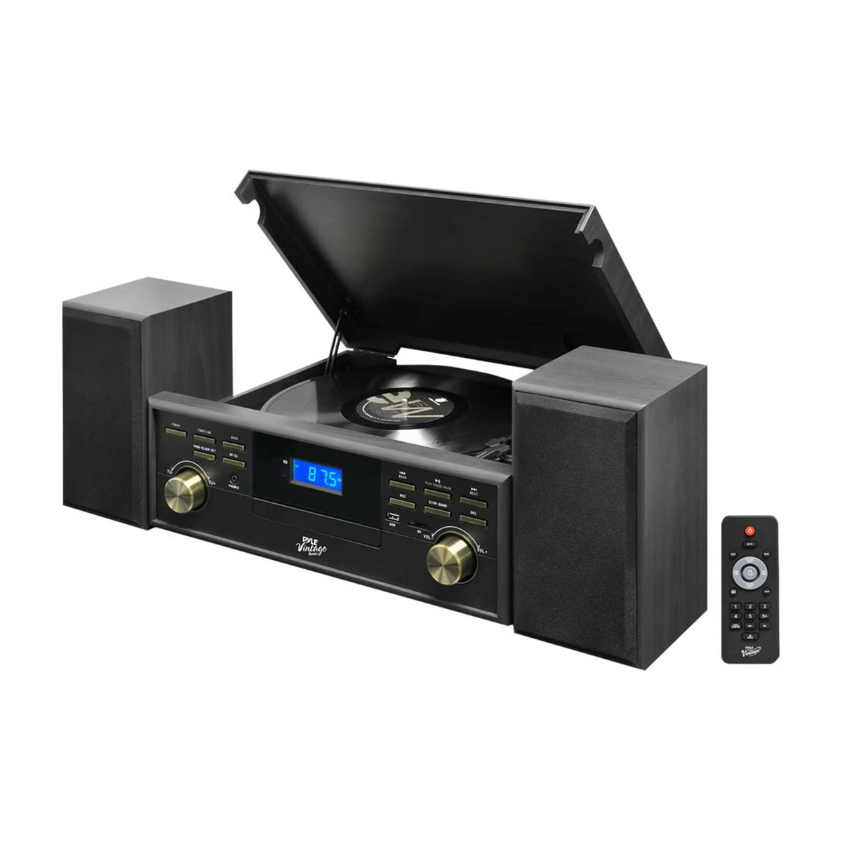 Pyle Vintage Retro Classic Style Bluetooth Turntable Speaker System (For Parts)