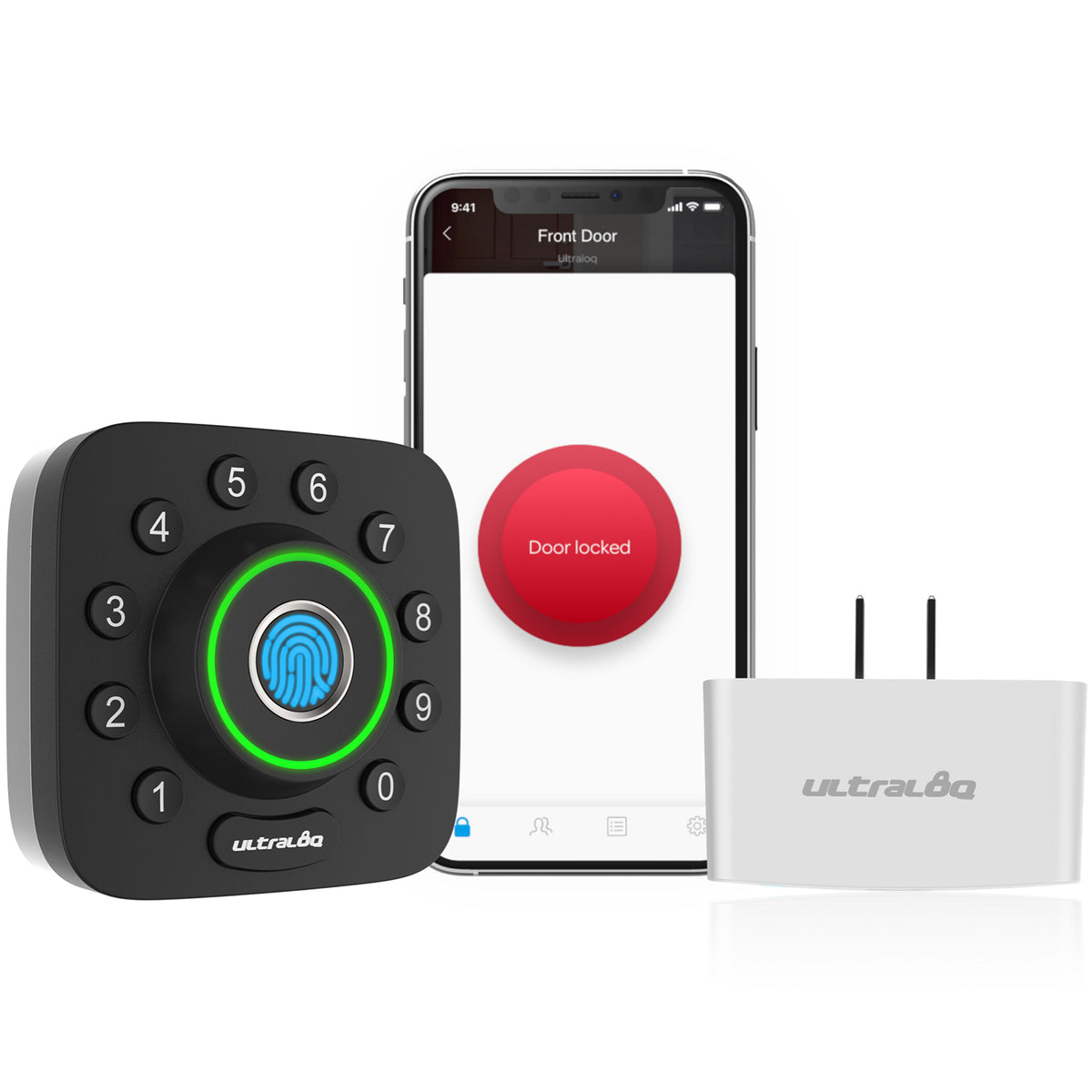 U-Tec WIFI Bridge 6 in 1 Fingerprint and Keypad Smart Home Deadbolt (Open Box) - VMInnovations
