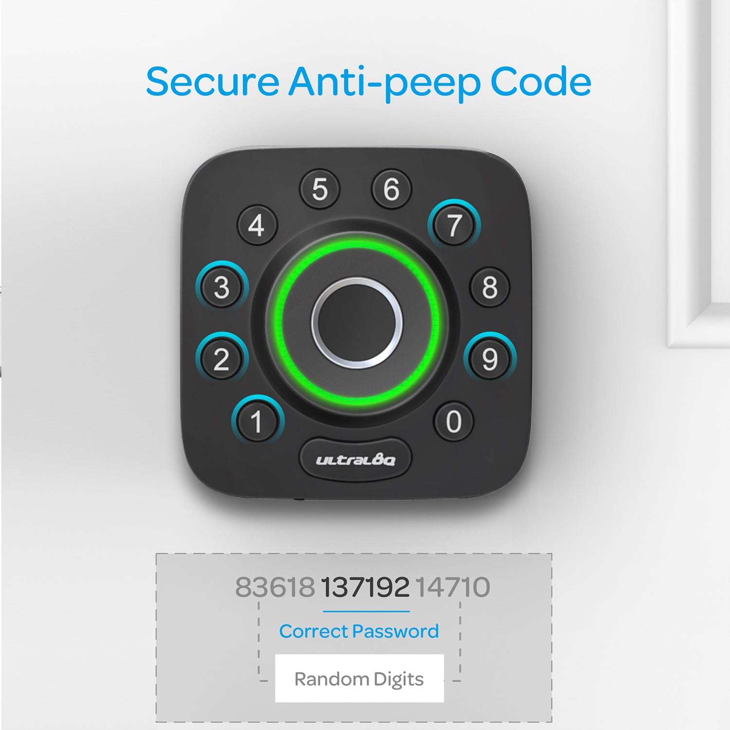 U-Tec WIFI Bridge 6 in 1 Fingerprint and Keypad Smart Home Deadbolt (Open Box) - VMInnovations