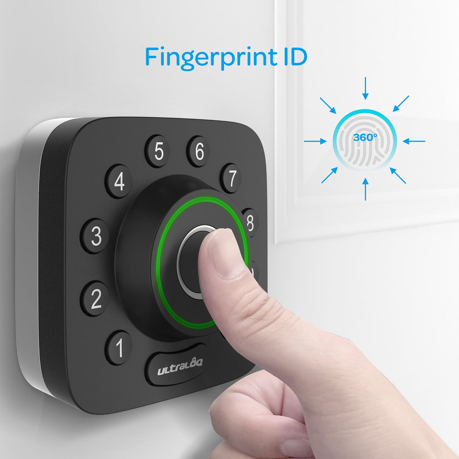 U-Tec WIFI Bridge 6 in 1 Fingerprint and Keypad Smart Home Deadbolt (Open Box) - VMInnovations