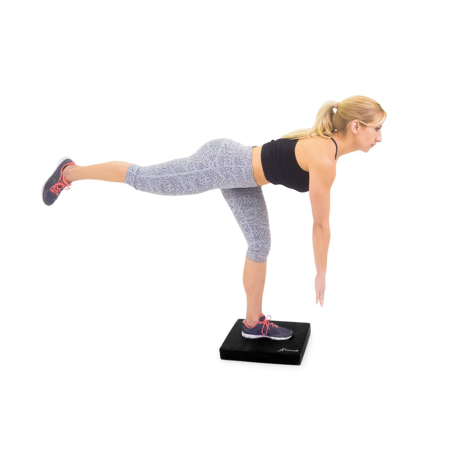 Prosource Fit Foam Stability Physical Therapy Balance Pad Mat, Black (Open Box) - VMInnovations