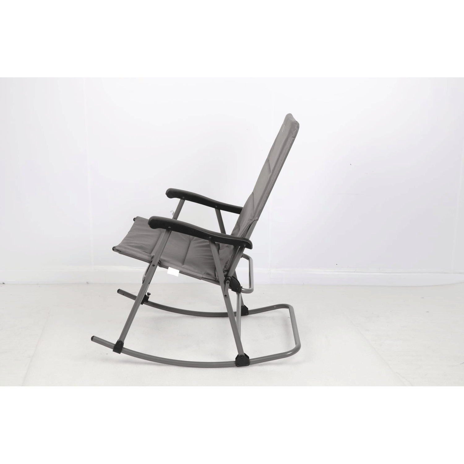 Portal Outdoor Portable Folding Camping Rocking Chair Recliner, Gray (2 Pack)