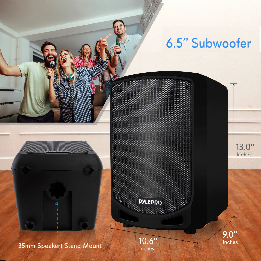 Pyle Pro PSBT65A Portable Bluetooth Speaker System w/ Handheld Microphone (Used)
